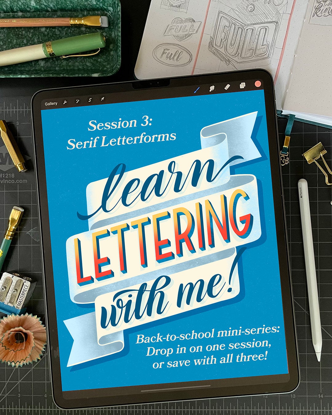 Live Workshop on 9/29: Serif Letterforms (Session 3 in the back-to ...